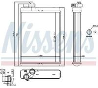Nissens Cabin Heater Core 70231 for eg. AUDI A4 B8 (2008) A4 2.7 TDI etc