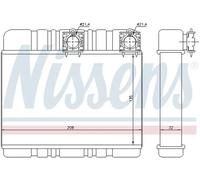 Heater core Brazed cooling fins 70514 NISSENS for BMW ALPINA