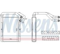 NISSENS 707093 Heater matrix