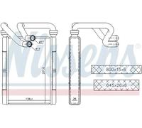 NISSENS 707094 Heater matrix