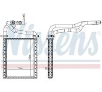 NISSENS 707191 Heater matrix