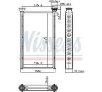 NISSENS 707209 Heater matrix
