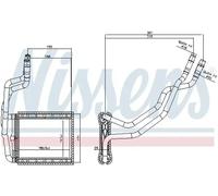 NISSENS 707211 Heater matrix