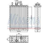 NISSENS 707220 Heater matrix
