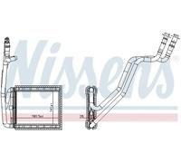 NISSENS 707226 Heater matrix
