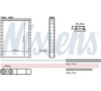 NISSENS 707286 Heater matrix