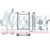 NISSENS 707290 Heater matrix