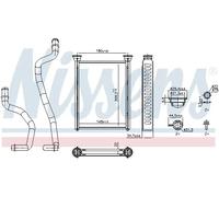 NISSENS 707290 Heater matrix