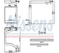 NISSENS 707291 Heater matrix
