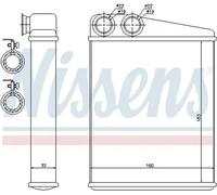 NISSENS 70807 Heater matrix