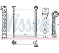 NISSENS 71162 Heater matrix