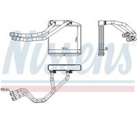 NISSENS 71455 Heater matrix