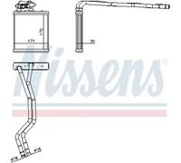 NISSENS 71771 Heater matrix