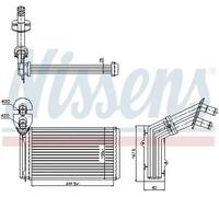 NISSENS 73973 Heater matrix