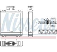 NISSENS 73997 Heater matrix