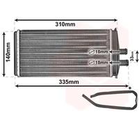 HEAT EXCHANGER INTERIOR HEATING 76006016 FOR SKODA FELICIA//Pickup VW 1.3L 4cyl