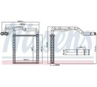 NISSENS 77650 Heater matrix