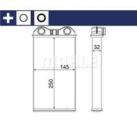 MAHLE AH 14 000S Heater matrix