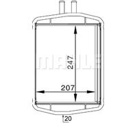 MAHLE ORIGINAL AH 152 000S Heater matrix