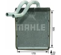 MAHLE ORIGINAL AH 179 000P Heater matrix