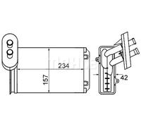 MAHLE AH 19 000S Heater matrix