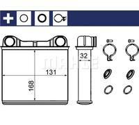 MAHLE ORIGINAL AH 238 000S Heater matrix