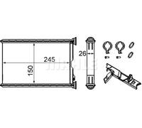 MAHLE AH 242 000S Heater matrix