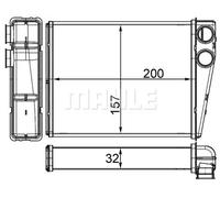 MAHLE AH 263 000S Heater matrix