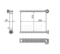MAHLE AH 269 000S Heater matrix