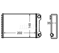 MAHLE AH 59 000S interior heat exchanger