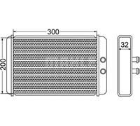 MAHLE AH 61 000S Heater matrix