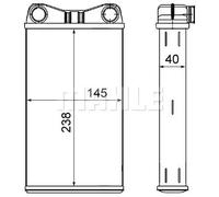 MAHLE ORIGINAL AH 7 000S Heater matrix