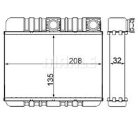Mahle Interior heat exchanger - AH87000S