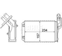 MAHLE ORIGINAL AH 99 000S Heater matrix
