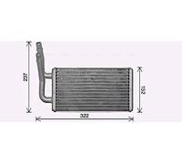 AVA COOLING SYSTEMS FD6661 Heater matrix