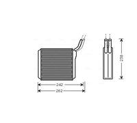 Heater core Brazed cooling fins OL6205 AVA QUALITY COOLING for OPEL FRONTERA A