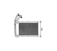 Heater core Brazed cooling fins TO6781 AVA QUALITY COOLING for TOYOTA YARIS/VITZ