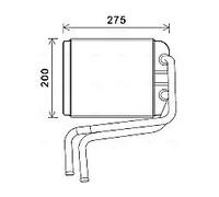 AVA COOLING SYSTEMS VN6378 Heater matrix