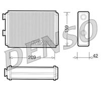 DENSO DRR09070 Heater matrix
