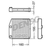 DENSO DRR09075 Heater matrix
