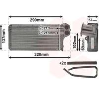 VAN WEZEL 40006226 Heater matrix