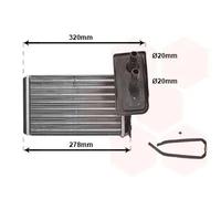 VAN WEZEL 43006099 Heater matrix