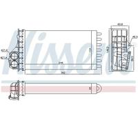 NISSENS 707091 Heater matrix