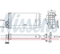 NISSENS 707268 Heater matrix