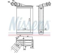 NISSENS 71147 Heater matrix