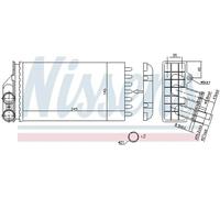 NISSENS 71157 Heater matrix