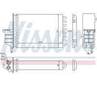 NISSENS 71450 Heater matrix