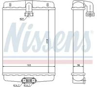 NISSENS 72013 Heater matrix