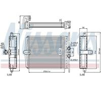 Nissens 72019 Heat Exchanger, interior heating