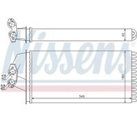 NISSENS 72036 Heater matrix